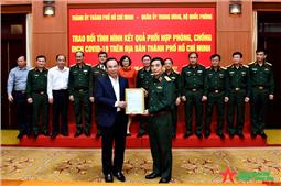 Quân đội đã ủng hộ, chi viện TP Hồ Chí Minh chí tình, chí nghĩa với trách nhiệm cao nhất